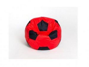 Кресло-мешок Мяч малый красно-черное в Верхней Пышме - verhnyaya-pyshma.ok-mebel.com | фото 1