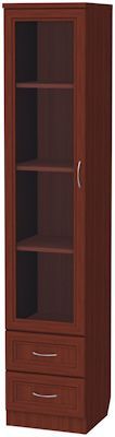 Шкаф для книг с ящиками узкий арт. 220 в Верхней Пышме - verhnyaya-pyshma.ok-mebel.com | фото 2