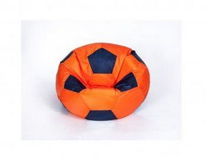 Кресло-мешок Мяч малый оранжево-черное в Верхней Пышме - verhnyaya-pyshma.ok-mebel.com | фото 1