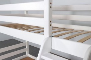 АДЕЛЬ Кровать двухъярусная с наклонной лестницей (белый) в Верхней Пышме - verhnyaya-pyshma.ok-mebel.com | фото 6