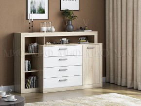 Ангара Комод (Белый глянец/Сонома) в Верхней Пышме - verhnyaya-pyshma.ok-mebel.com | фото 2