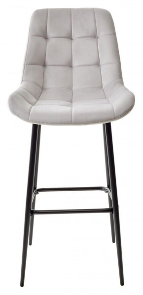 Барный стул ХОФМАН, цвет H-09 Светло-серый, велюр / черный каркас М-City в Верхней Пышме - verhnyaya-pyshma.ok-mebel.com | фото 5