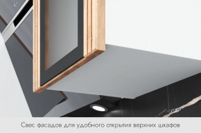 БЬЯНКА Кухонный гарнитур 1,6 белый/лиственница охотская/смоки софт в Верхней Пышме - verhnyaya-pyshma.ok-mebel.com | фото 4
