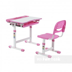Комплект парта + стул трансформеры Cantare Pink в Верхней Пышме - verhnyaya-pyshma.ok-mebel.com | фото 2