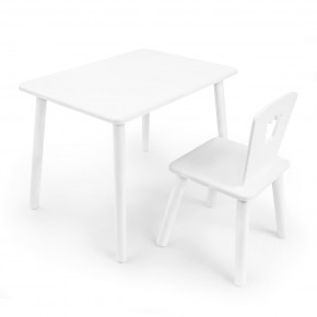 Детский комплект стол и стул «Корона» Rolti Baby (белый/белый, массив березы/мдф) в Верхней Пышме - verhnyaya-pyshma.ok-mebel.com | фото