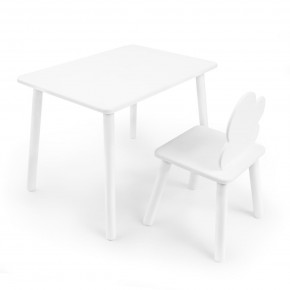 Детский комплект стол и стул «Облачко» Rolti Baby (белый/белый, массив березы/мдф) в Верхней Пышме - verhnyaya-pyshma.ok-mebel.com | фото