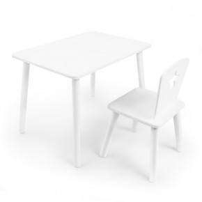 Детский комплект стол и стул «Звезда» Rolti Baby (белый/белый, массив березы/мдф) в Верхней Пышме - verhnyaya-pyshma.ok-mebel.com | фото