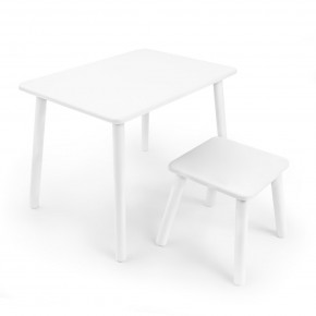 Детский комплект стол и табурет Rolti Baby (белая столешница/белое сиденье/белые ножки) в Верхней Пышме - verhnyaya-pyshma.ok-mebel.com | фото