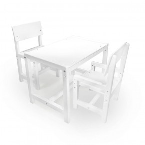 Детский растущий комплект стол и два стула  Я САМ "Лофт" (Белый, Белый) в Верхней Пышме - verhnyaya-pyshma.ok-mebel.com | фото 1