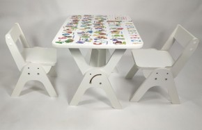 Детский растущий стол-парта и два стула Я САМ "Умка-Дуо" (Алфавит) в Верхней Пышме - verhnyaya-pyshma.ok-mebel.com | фото