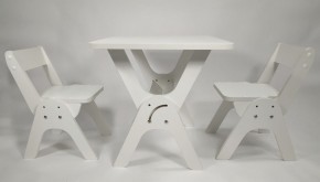 Детский растущий стол-парта и два стула Я САМ "Умка-Дуо" (Белый) в Верхней Пышме - verhnyaya-pyshma.ok-mebel.com | фото
