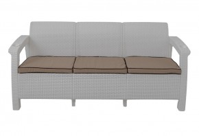 Диван Yalta Premium Sofa 3 Set (Ялта) белый (+подушки под спину) в Верхней Пышме - verhnyaya-pyshma.ok-mebel.com | фото 2
