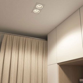 DK2062-WH Встраиваемый светильник, IP 20, до 15 Вт, GU10, LED, белый, алюминий в Верхней Пышме - verhnyaya-pyshma.ok-mebel.com | фото 4