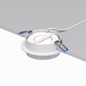 DK2090-WH Встраиваемый светильник FLAT, IP 20, до 15 Вт, GX53, LED, белый, алюминий в Верхней Пышме - verhnyaya-pyshma.ok-mebel.com | фото 3