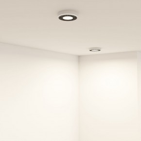 DK2440-WB Встраиваемый светильник DUAL 5+5 Вт, LED 4000K, IP 20, d90mm, белый/черный, алюминий/акрил в Верхней Пышме - verhnyaya-pyshma.ok-mebel.com | фото
