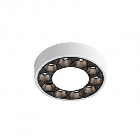 DK2440-WB Встраиваемый светильник DUAL 5+5 Вт, LED 4000K, IP 20, d90mm, белый/черный, алюминий/акрил в Верхней Пышме - verhnyaya-pyshma.ok-mebel.com | фото 4