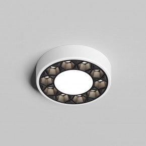 DK2440-WB Встраиваемый светильник DUAL 5+5 Вт, LED 4000K, IP 20, d90mm, белый/черный, алюминий/акрил в Верхней Пышме - verhnyaya-pyshma.ok-mebel.com | фото