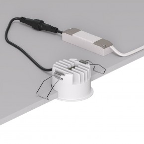 DK2510-WB Встраиваемый светильник SPACE со светодиодом d65 220V 8W 38° 4000К IP20 белый/черный алюминий в Верхней Пышме - verhnyaya-pyshma.ok-mebel.com | фото 3