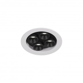 DK2510-WB Встраиваемый светильник SPACE со светодиодом d65 220V 8W 38° 4000К IP20 белый/черный алюминий в Верхней Пышме - verhnyaya-pyshma.ok-mebel.com | фото 4