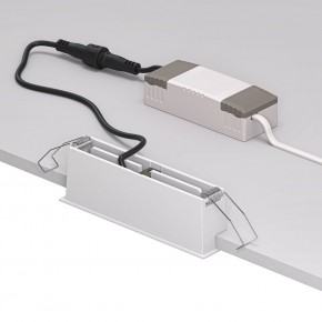 DK2514-WB Встраиваемый светильник SPACE со светодиодом L126mm 220V 10W 38° 4000К IP20 белый/черный алюминий в Верхней Пышме - verhnyaya-pyshma.ok-mebel.com | фото 3