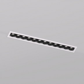 DK2515-WB Встраиваемый светильник SPACE со светодиодом L240mm 220V 20W 38° 4000К IP20 белый/черный алюминий в Верхней Пышме - verhnyaya-pyshma.ok-mebel.com | фото