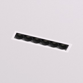 DK2531-WB Встраиваемый светильник SPACE со светодиодом под шпатлевку L126mm 220V 10W 38° 4000К IP20 белый/черный алюминий в Верхней Пышме - verhnyaya-pyshma.ok-mebel.com | фото 2