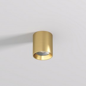 DK2610-SB Накладной светильник SHINE TUBE со светодиодом, D70*H80, IP20, 3000К, 10W, RA?90, сатинированная латунь, алюминий в Верхней Пышме - verhnyaya-pyshma.ok-mebel.com | фото 2