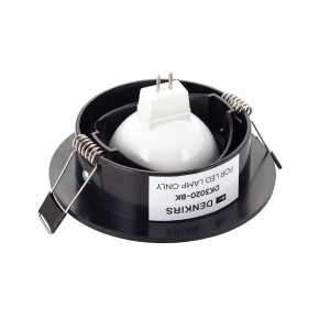 DK3020-BK Встраиваемый светильник, IP 20, 10 Вт, GU5.3, LED, черный, пластик в Верхней Пышме - verhnyaya-pyshma.ok-mebel.com | фото 3