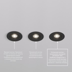 DK3020-BK Встраиваемый светильник, IP 20, 10 Вт, GU5.3, LED, черный, пластик в Верхней Пышме - verhnyaya-pyshma.ok-mebel.com | фото 5