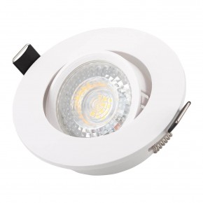 DK3020-WH Встраиваемый светильник, IP 20, 10 Вт, GU5.3, LED, белый, пластик в Верхней Пышме - verhnyaya-pyshma.ok-mebel.com | фото 2