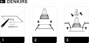 DK3021-BK Встраиваемый светильник, IP 20, 10 Вт, GU5.3, LED, черный, пластик в Верхней Пышме - verhnyaya-pyshma.ok-mebel.com | фото 5