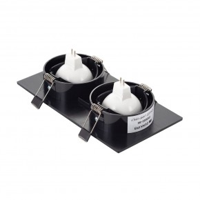 DK3022-BK Встраиваемый светильник, IP 20, 10 Вт, GU5.3, LED, черный, пластик в Верхней Пышме - verhnyaya-pyshma.ok-mebel.com | фото 3