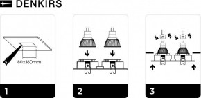 DK3022-BK Встраиваемый светильник, IP 20, 10 Вт, GU5.3, LED, черный, пластик в Верхней Пышме - verhnyaya-pyshma.ok-mebel.com | фото 6
