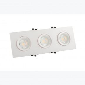 DK3023-WH Встраиваемый светильник, IP 20, 10 Вт, GU5.3, LED, белый, пластик в Верхней Пышме - verhnyaya-pyshma.ok-mebel.com | фото 2