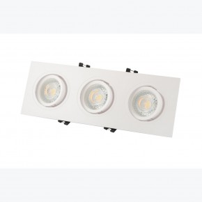 DK3023-WH Встраиваемый светильник, IP 20, 10 Вт, GU5.3, LED, белый, пластик в Верхней Пышме - verhnyaya-pyshma.ok-mebel.com | фото 3