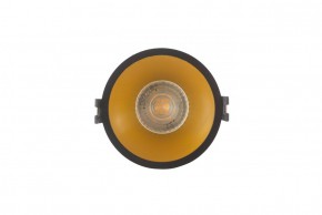 DK3026-BG Встраиваемый светильник, IP 20, 10 Вт, GU5.3, LED, черный/золотой, пластик в Верхней Пышме - verhnyaya-pyshma.ok-mebel.com | фото