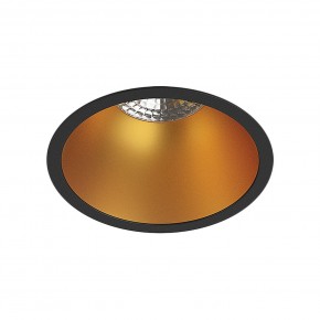 DK3026-BG Встраиваемый светильник, IP 20, 10 Вт, GU5.3, LED, черный/золотой, пластик в Верхней Пышме - verhnyaya-pyshma.ok-mebel.com | фото
