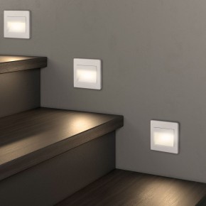 DK3050-WH Светильник встраиваемый в стену, IP 20, LED 3000, 1 Вт, белый, пластик в Верхней Пышме - verhnyaya-pyshma.ok-mebel.com | фото 6