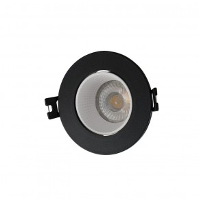 DK3061-BK+WH Встраиваемый светильник, IP 20, 10 Вт, GU5.3, LED, черный/белый, пластик в Верхней Пышме - verhnyaya-pyshma.ok-mebel.com | фото 1