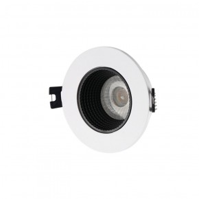 DK3061-WH+BK Встраиваемый светильник, IP 20, 10 Вт, GU5.3, LED, белый/черный, пластик в Верхней Пышме - verhnyaya-pyshma.ok-mebel.com | фото