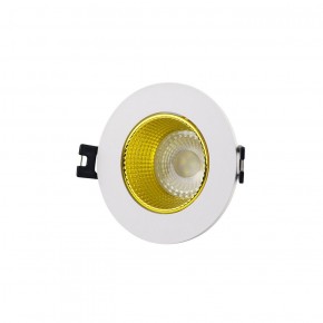 DK3061-WH+YE Встраиваемый светильник, IP 20, 10 Вт, GU5.3, LED, белый/желтый, пластик в Верхней Пышме - verhnyaya-pyshma.ok-mebel.com | фото