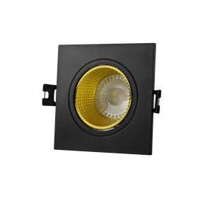 DK3071-BK+YE Встраиваемый светильник, IP 20, 10 Вт, GU5.3, LED, черный/желтый, пластик в Верхней Пышме - verhnyaya-pyshma.ok-mebel.com | фото