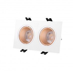 DK3072-WBR Встраиваемый светильник, IP 20, 10 Вт, GU5.3, LED, белый/бронзовый, пластик в Верхней Пышме - verhnyaya-pyshma.ok-mebel.com | фото