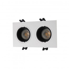 DK3072-WH+BK Встраиваемый светильник, IP 20, 10 Вт, GU5.3, LED, белый/черный, пластик в Верхней Пышме - verhnyaya-pyshma.ok-mebel.com | фото