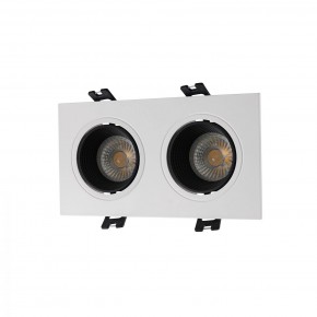 DK3072-WH+BK Встраиваемый светильник, IP 20, 10 Вт, GU5.3, LED, белый/черный, пластик в Верхней Пышме - verhnyaya-pyshma.ok-mebel.com | фото