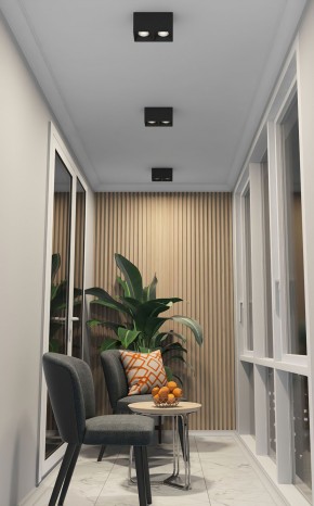 DK3085-BK+CH Светильник накладной IP 20, 10 Вт, GU5.3, LED, черный/хром, пластик в Верхней Пышме - verhnyaya-pyshma.ok-mebel.com | фото 2