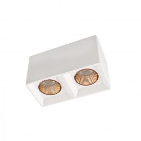 DK3085-WH+BR Светильник накладной IP 20, 10 Вт, GU5.3, LED, белый/бронзовый, пластик в Верхней Пышме - verhnyaya-pyshma.ok-mebel.com | фото