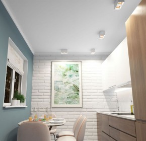 DK3085-WH+BR Светильник накладной IP 20, 10 Вт, GU5.3, LED, белый/бронзовый, пластик в Верхней Пышме - verhnyaya-pyshma.ok-mebel.com | фото 2