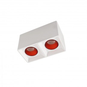 DK3085-WH+RD Светильник накладной IP 20, 10 Вт, GU5.3, LED, белый/красный, пластик в Верхней Пышме - verhnyaya-pyshma.ok-mebel.com | фото
