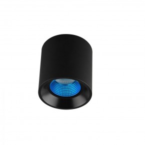 DK3090-BK+CY Светильник накладной IP 20, 10 Вт, GU5.3, LED, черный/голубой, пластик в Верхней Пышме - verhnyaya-pyshma.ok-mebel.com | фото